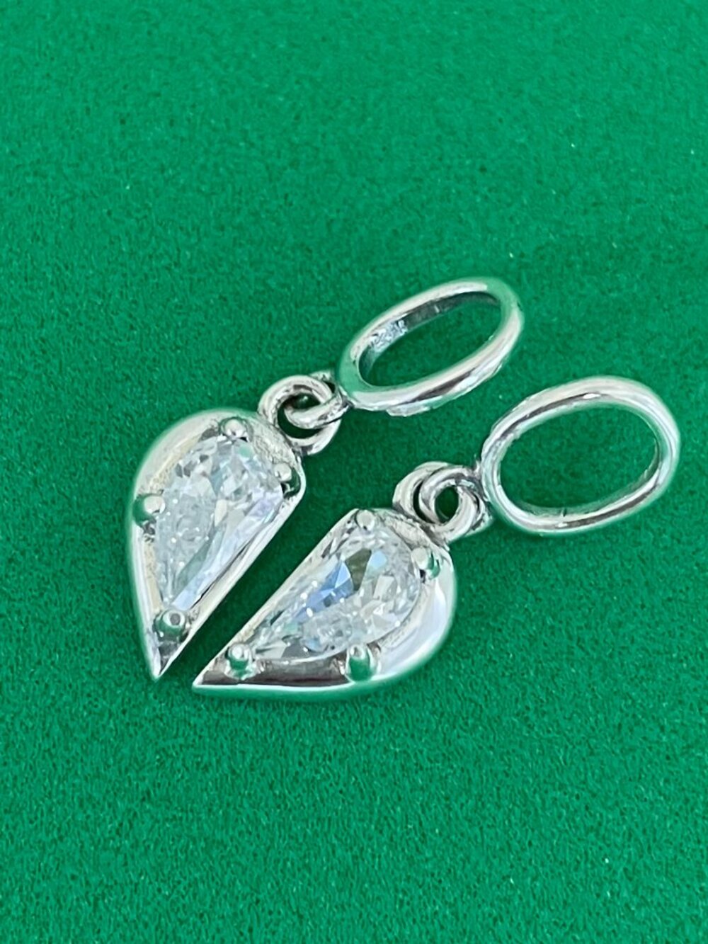 Authentic Pandora Mother & Daughter Hearts Dangle Charm